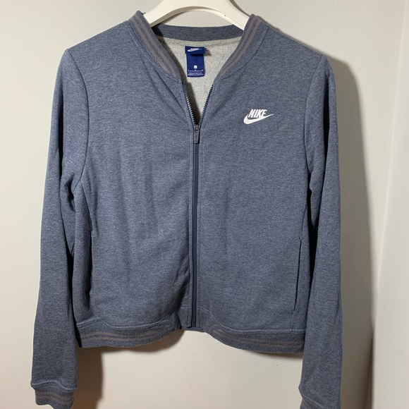 Nike | Jackets & Coats | Nike Blue Varsity Jacket | Poshmark